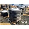 Image 2 : (4) 11R24.5 GRIZZLY TIRES & RIMS