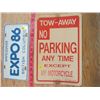 Image 2 : PLASTIC SIGN AND LICENSE PLATE (TOW AWAY AND VANCOUVER EXPO 1986)