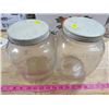 Image 1 : LOT OF 2- 128 OUNCE JARS WITH LIDS