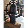 Image 2 : CAST IRON BELL ON STAND (9" BELL OPENING)