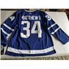 Image 3 : TORONTO MAPLE LEAFS JERSEY (SIGNED BY AUSTIN MATTHEWS) SIZE XL *BRAND NEW*