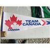 Image 2 : PAIR OF VINTAGE PENNANTS WITH PAIR OF ROUGHRIDER WINDOW FLAGS (UNUSED)