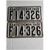 Image 1 : 1948 LICENSE PLATES (MATCHING SET) * VERY GOOD CONDITION*