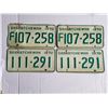 Image 1 : 2 MATCHING SETS OF 1970 LICENSE PLATES
