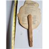 Image 2 : BLACK AMERICANA RESTAURANT ADVERTISING FAN (ORIGINAL) *MENU ON BACK*