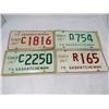 Image 1 : LOT OF FOUR SASK. POWER UNIT LICENSE PLATES (NOS)