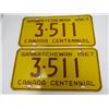 Image 4 : LOT OF LICENSE PLATE PAIRS (1967, 1968, 1969, 1970) *SASK.*
