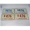 Image 1 : SASK. LICENSE PLATE PAIRS  (1975 & 1976) *X476*