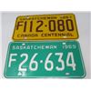 Image 2 : LOT OF 10 SASK LICENSE PLATES 1967-1976