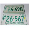 Image 3 : LOT OF 10 SASK LICENSE PLATES 1967-1976