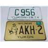 Image 2 : LOT OF 4 YUKON LICENSE PLATES