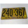 Image 3 : LOT OF ONTARIO LICENSE PLATES (1924, 1925, 1926)