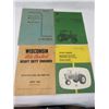 Image 1 : JOHN DEERE 4320, 4320 MANUALS, CONNOR SERVICE MANUAL, & WISCONSIN AIR COOLED PARTS BOOK