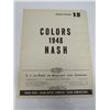 Image 2 : ORIGINAL 1928 OVERLAND 6 & ORIGINAL 1949 CHEVROLET SALES BROCHURES, NASH BODY SHOP MANUAL & PAINT CH