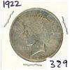 Image 1 : ONE DOLLAR COIN (USA) *1922* (PEACE) *SILVER*