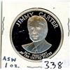 Image 1 : JIMMY CARTER SILVER DOLLAR COIN (USA) *ASW-1OZ*