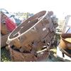 Image 3 : LOT OF 2 STEEL TRACTOR WHEELS (48" X 18")