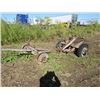 Image 1 : LOT OF 2 WOODEN AXLES COMPLETE WITH WOOD SPOKE RIMS
