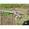 Image 2 : LOT OF 2 WOODEN AXLES COMPLETE WITH WOOD SPOKE RIMS