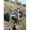 Image 5 : LOT OF 2 WOODEN AXLES COMPLETE WITH WOOD SPOKE RIMS