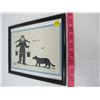 Image 2 : PICTURE (ESKIMO WOMAN AND DOG) *HENRY NEPARTUK* (FRAMED)