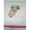 Image 2 : OVAL SHAPED PICTURE OF OWL (UNFRAMED) *JUNIOR HORNED OWL* (STEINBURG)