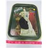 Image 1 : METAL COCA COLA TRAY (LADY HOLDING A FANCY BLACK FAN)