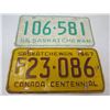 Image 3 : LOT OF 6 LICENSE PLATES (1964-69) *SASK*