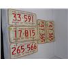 Image 1 : LOT OF 6 LICENSE PLATES (1973 HOME OF THE RCMP, 2 OF F47-365) *SASK*