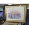 Image 1 : PRINT PICTURE (WAGON AND TREES) *29.5" X 24.5"*