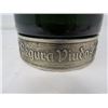 Image 2 : GREEN GLASS WINE DECANTER (SILVER BASE, SILVER TOPPED STOPPER) *SAGURA VIUDAS*