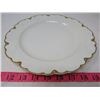 Image 2 : LOT INCLUDING, DINNER PLATE, SALAD BOWL, SAUCER, DESSERT PLATE (CHINA WHITE AND GOLD IN COLOR) *THEO
