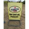 Image 1 : 2 SIDED SIDEWALK SIGN (PENZOIL)