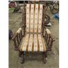 Image 1 : WOODEN ROCKER (UPHOLSTERED-SHAKER STYLE)