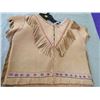 Image 2 : DEER HIDE BEADED LADIES DRESS (34" LONG X 37" AROUND -7" SHOULDER TO SLEEVE)
