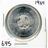 Image 1 : ONE DOLLAR COIN (CANADA) *1964* (SILVER)