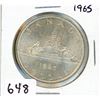 Image 1 : ONE DOLLAR COIN (CANADA) *1965* (SILVER)