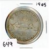 Image 1 : ONE DOLLAR COIN (CANADA) *1965* (SILVER)