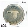 Image 1 : ONE DOLLAR COIN (CANADA) *1967* (SILVER)