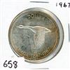 Image 1 : ONE DOLLAR COIN (CANADA) *1967* (SILVER)