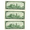 Image 2 : LOT OF 3 CENTENNIAL ONE DOLLAR BILLS (CANADA) *1867-1967*