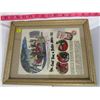 Image 2 : FRAMED PAPER INSERT (PEERLESS MOTOR OIL)