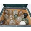 Image 2 : LOT OF ASSORTED INSULATOR AND GREEN CARRY CASE (1-CPR INSULATOR) *14 IN TOTAL*