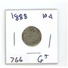 Image 1 : TEN CENT COIN (CANADA) *1888* (SILVER)