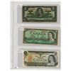 Image 1 : LOT OF 3 ONE DOLLAR BILLS ( CANADA) *1937, 1954, 1973-REPLACEMENT)