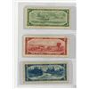 Image 2 : LOT OF 3 CANADIAN BANKNOTES (1-2-5 DOLLAR BILLS ) *1954*