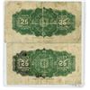 Image 2 : LOT OF 2 DIFFERENT 1923 25 CENT SHINPLASTERS (2 DIFFERENT SIGNATURES)