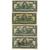 Image 1 : LOT OF 4 1937 $1 NOTES (ALL COYNE-TOWERS SIGNATURES)