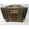 Image 3 : WOODEN POP CRATE (SICKS BOTTLING) *19.5" X 9" X 12"* (DEVIDED SLOTS)