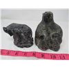 Image 2 : 5 WOLF ORIGINAL SCULPTURES (WOLVES, BEAVERS, BEAR, BEAR CUBS, SEAL)